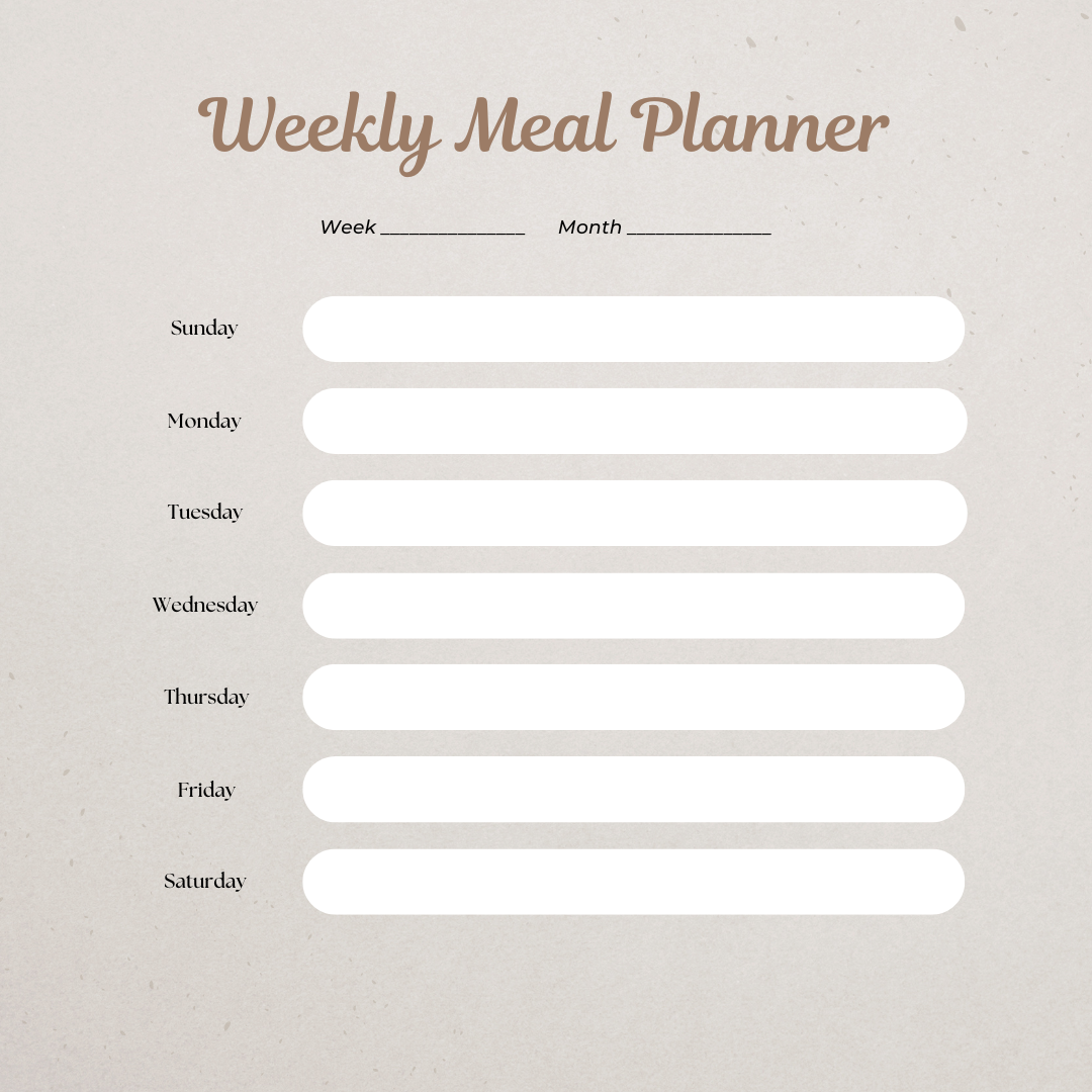 Weekly Meal Planner
